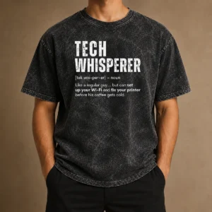 Original Tech Whisperer Definition Washed T-Shirt