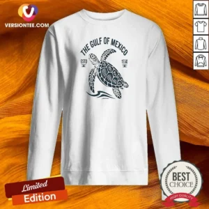 Funny Sea Turtle The Gulf Of Mexico Estd 1550 Sweatshirt sweatshirt optimized in dark gray with front print