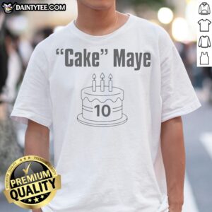 Official Cake Maye 10 Shirt featuring a unique and vibrant graphic design.