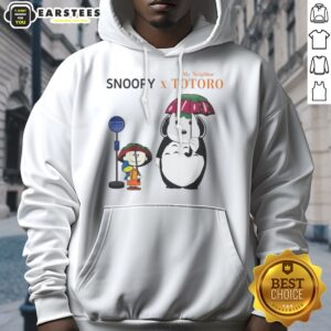 Awesome Snoopy Peanuts Charlie Brown Woodstock My Neighbor Totoro hoodie featuring beloved characters