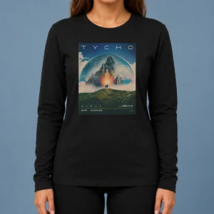 Funny Tycho June 20 2026 In Bellvue Colorado Poster long sleeve shirt in black, front view