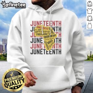 Pretty Juneteeth Pride Freedom Black History hoodie showcasing vibrant colors and meaningful design.
