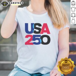 USA 250 Overlay ladies shirt featuring a trendy design and comfortable fit for everyday wear