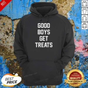 Pretty Boys Get Treats Text Hoodie