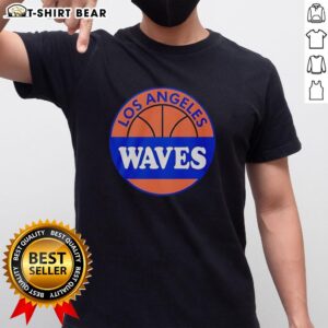 Alt Text: Official Los Angeles Waves T-Shirt featuring vibrant graphics and comfortable fabric, perfect for fans and casual wear.