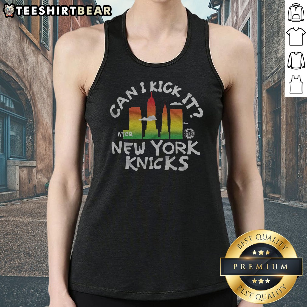 funny-a-tribe-called-quest-x-new-york-knicks-can-i-kick-it-tank-top Funny A Tribe Called Quest X New York Knicks Can I Kick It tank top featuring graphic print on sleeveless cotton fabric