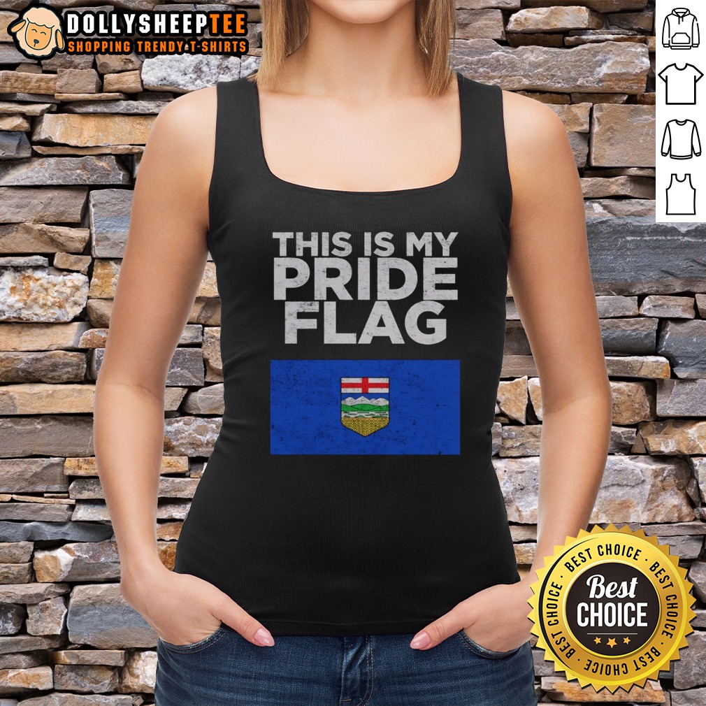 Funny Alberta This Is My Pride Flag Nationalroast Tank top Funny Alberta This Is My Pride Flag Nationalroast Tank top displayed in vibrant colors