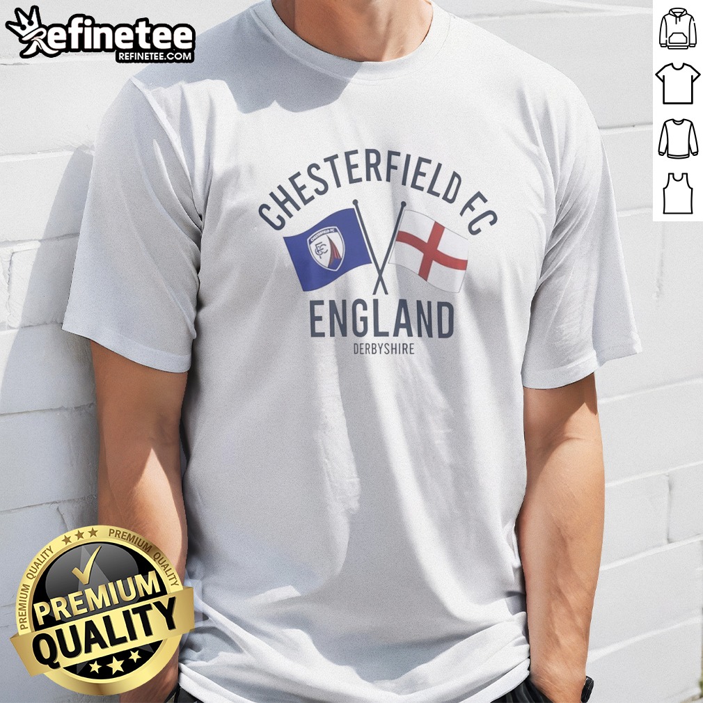 funny-chesterfield-fc-england-derbyshire-crossed-flags-crest-emblem-sport-fan-club-t-shirt-1 Funny Chesterfield FC England Derbyshire Crossed Flags Crest Emblem Sport Fan Club t shirt in classic fit