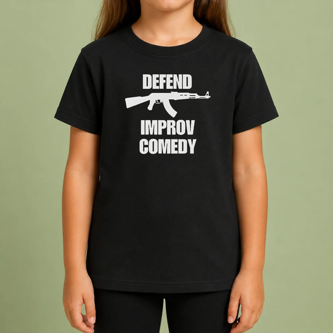 Funny Defend Improv Comedy Kids T Shirt Funny Defend Improv Comedy Kids T-Shirt