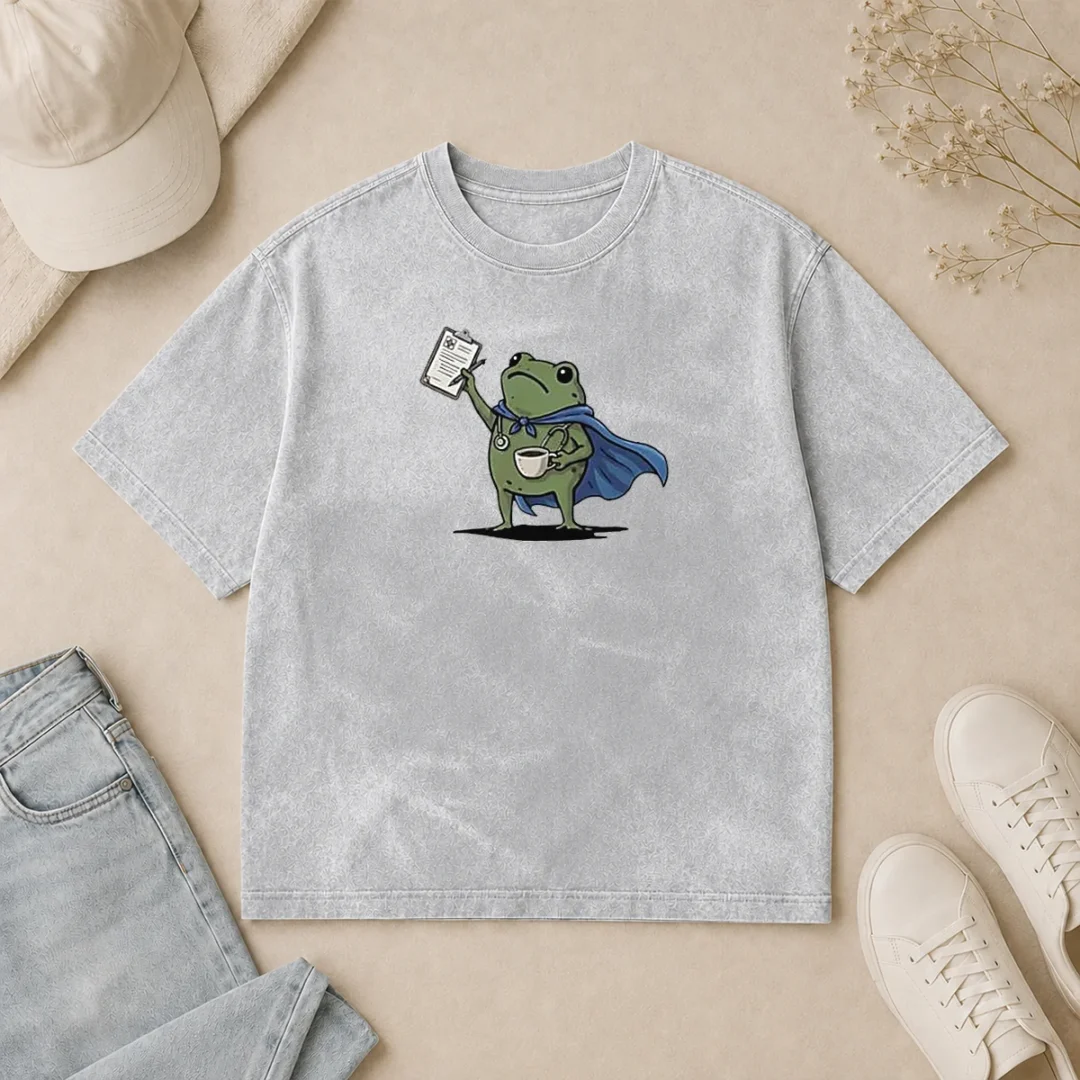 Funny Doctor Frog We Chart At Dawn Medical Professional Nursing Washed T Shirt Funny Doctor Frog We Chart At Dawn Medical Professional Nursing Washed T-Shirt