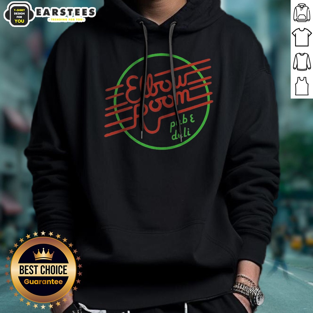 funny-elbow-room-pub-and-deli-graphic-logo-hoodie Funny Elbow Room Pub And Deli Graphic Logo hoodie featuring a fun and vibrant design.