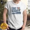 Funny Georgia Tech Basketball Take The Stairs Mascot Shirt featuring a playful design perfect for fans.