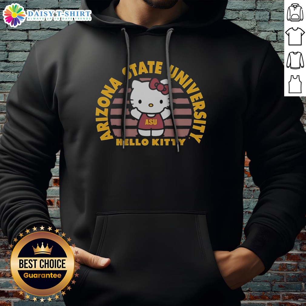 Funny Hello Kitty Arizona State University Collegiate Style Icon Graphic Asu Hoodie Funny Hello Kitty Arizona State University Collegiate Style Icon Graphic Asu Hoodie featuring a playful design.