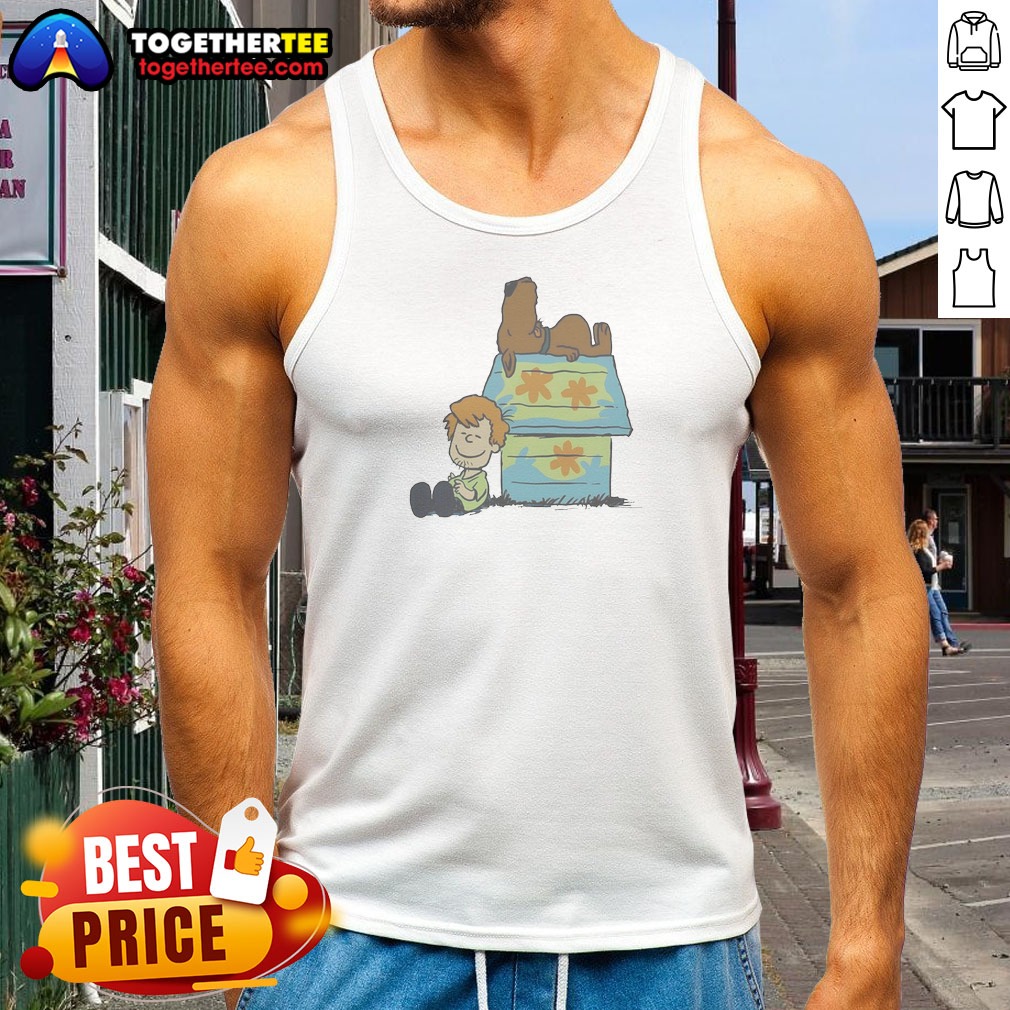 funny-hot-shaggy-rogers-scooby-doo-peanuts-crossover-mystery-machine-doghouse-tank-top Funny Hot Shaggy Rogers Scooby Doo Peanuts Crossover Mystery Machine Doghouse Tank Top