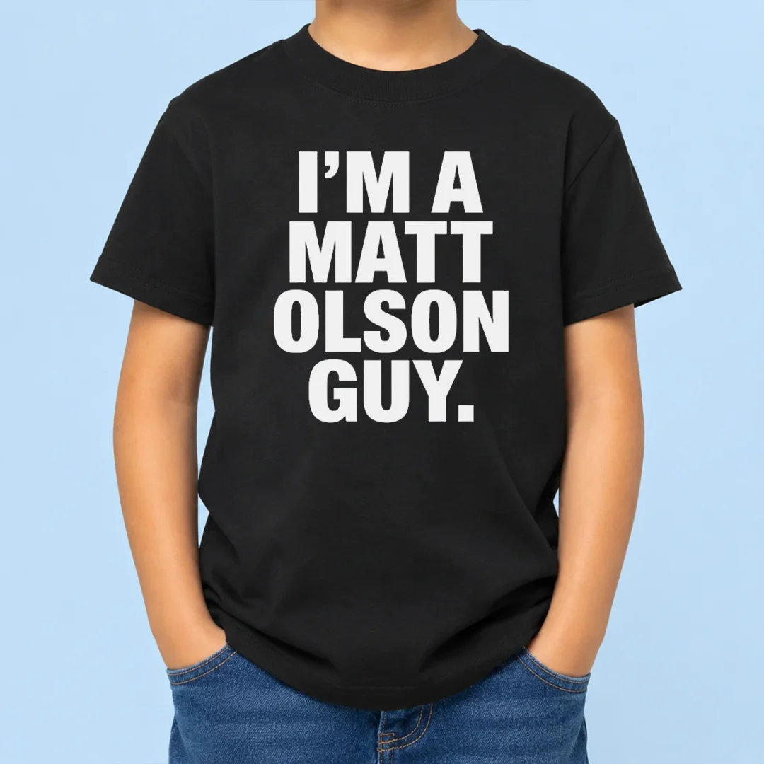 funny-i-am-a-matt-olson-guy-kids-t-shirt Funny I Am A Matt Olson Guy Kids T-Shirt