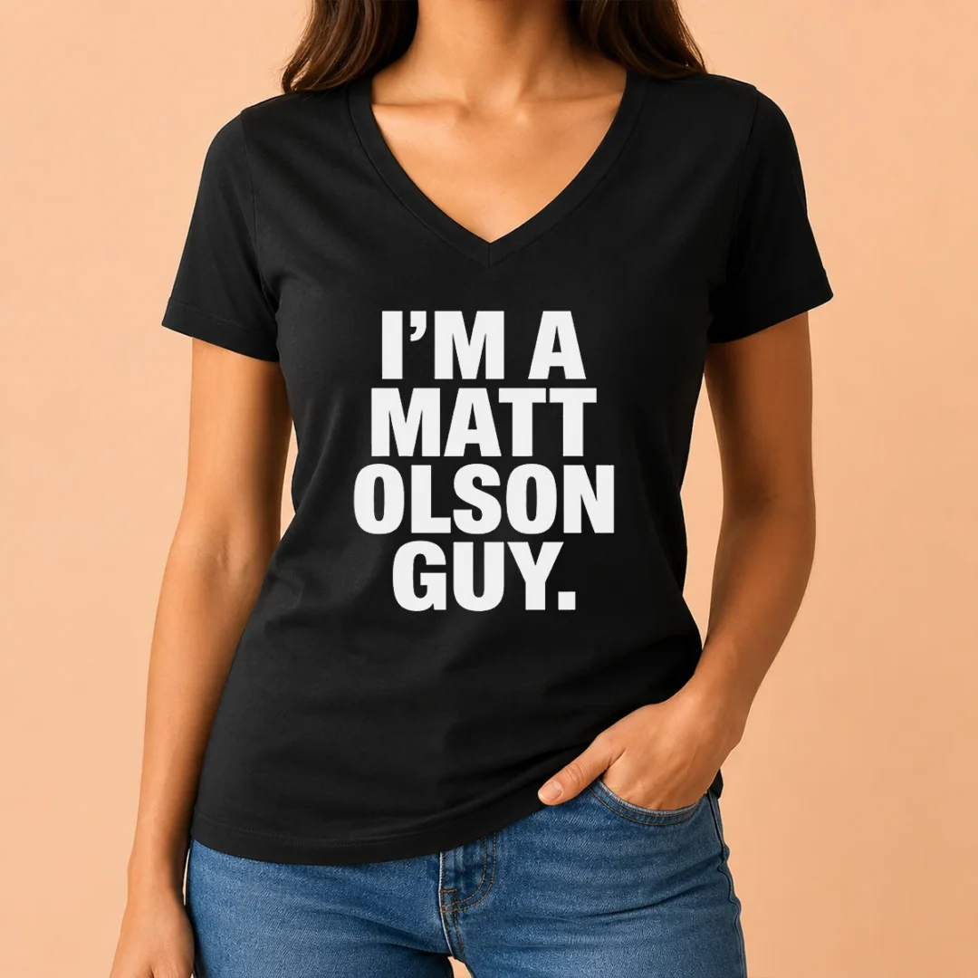 funny-i-am-a-matt-olson-guy-v-neck-shirt Funny I Am A Matt Olson Guy V-Neck Shirt