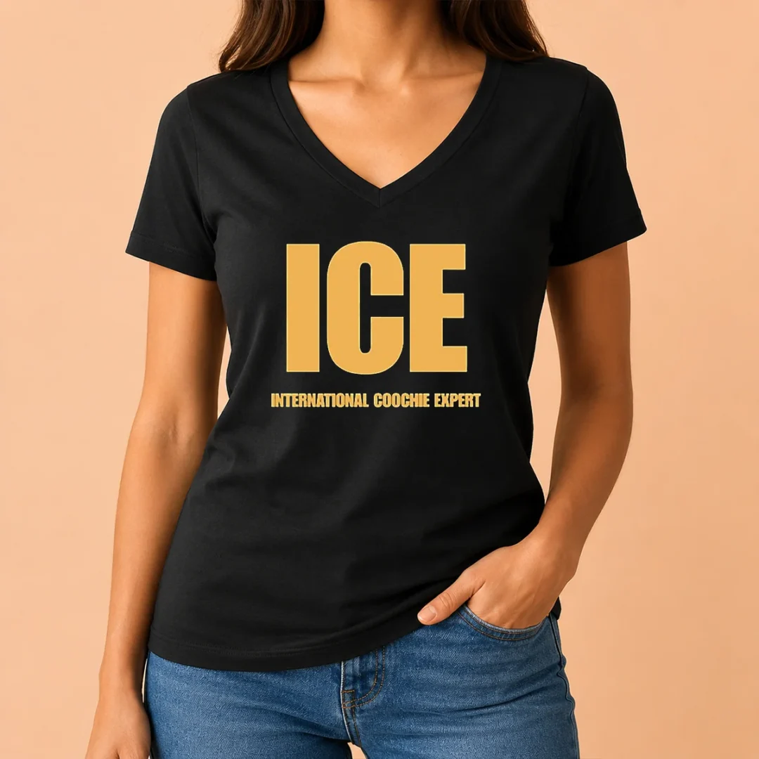 funny-ice-international-coochie-expert-v-neck-shirt Funny ICE International Coochie Expert V-Neck Shirt