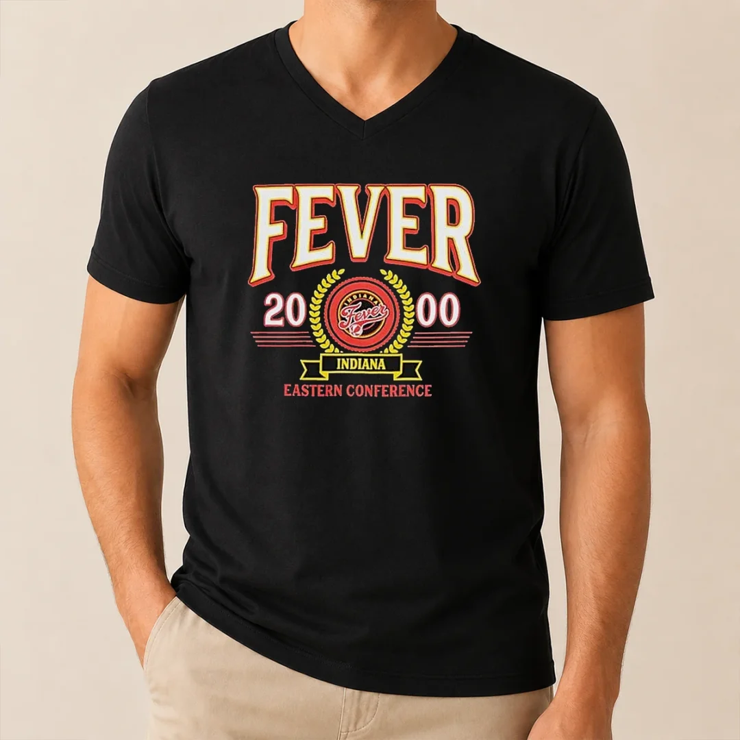 Funny Indiana Fever 2000 Eastern Conference V Neck Shirt Funny Indiana Fever 2000 Eastern Conference V-Neck Shirt