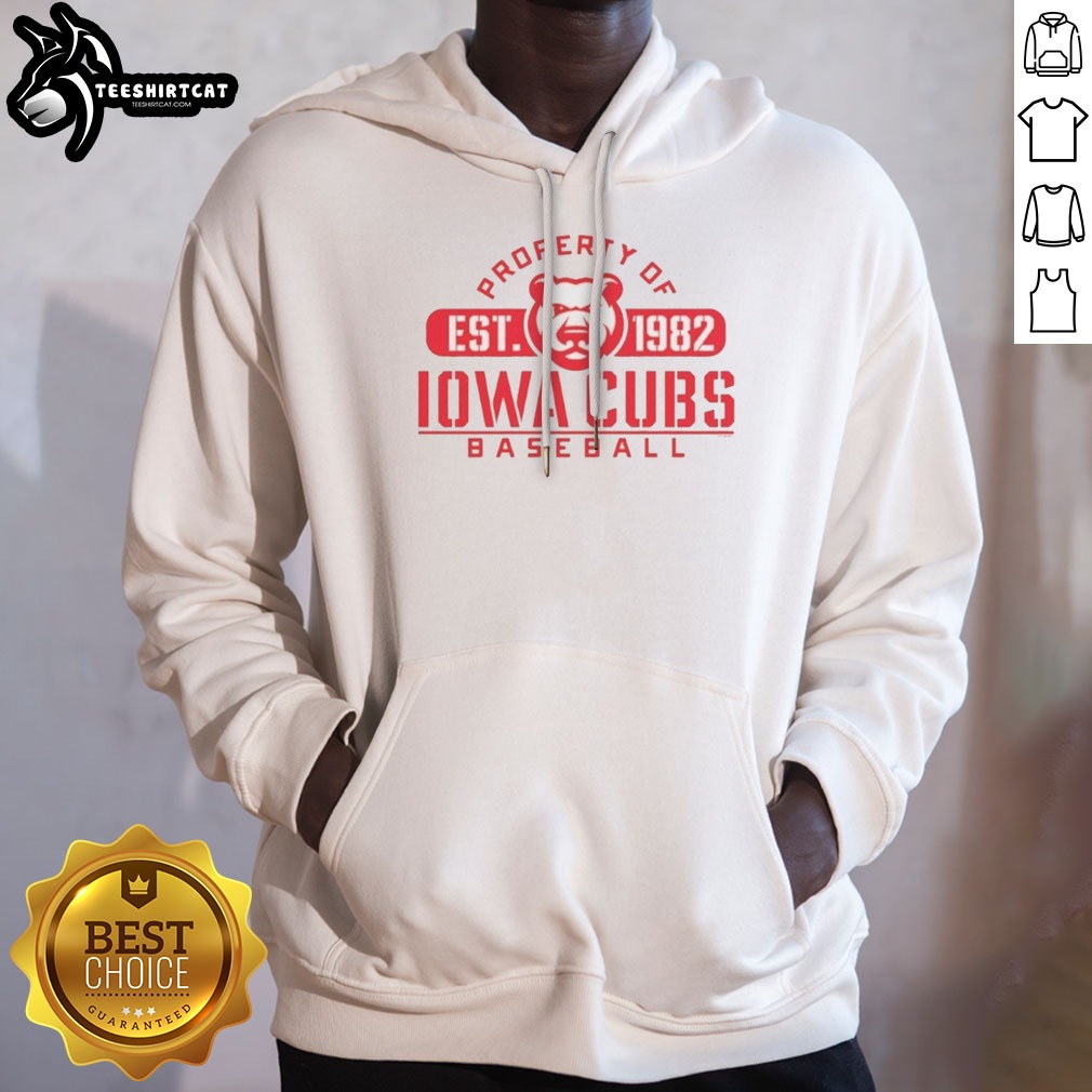 funny-iowa-cubs-minor-league-baseball-property-of-est-1982-hoodie Funny Iowa Cubs Minor League Baseball Property Of Est 1982 Hoodie featuring a vibrant graphic design.