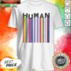 Funny LGBTQ Human Pride Flags shirt optimized, showcasing vibrant colors and unique designs.