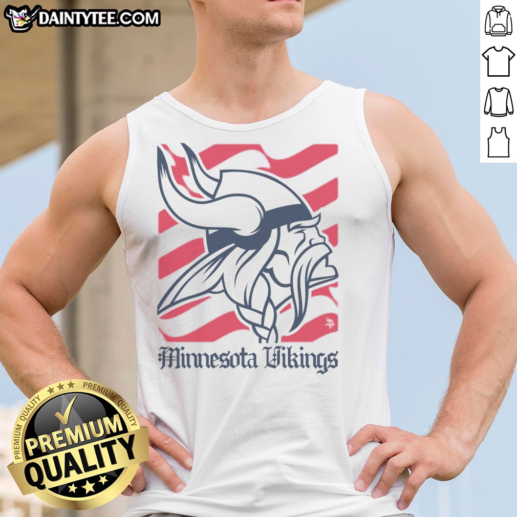 funny-minnesota-vikings-american-heritage-wordmark-tank-top Funny Minnesota Vikings American Heritage Wordmark Tank top in vibrant colors, perfect for game day.