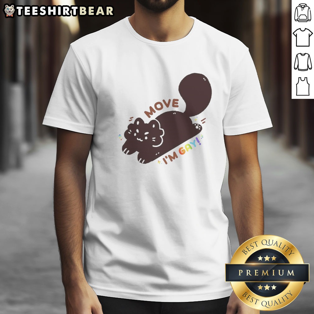 funny-move-i-m-gay-black-cat-lgbtq-pride-shirt-1 Funny Move I'M Gay Black Cat LGBTQ Pride Shirt featuring a playful black cat design.