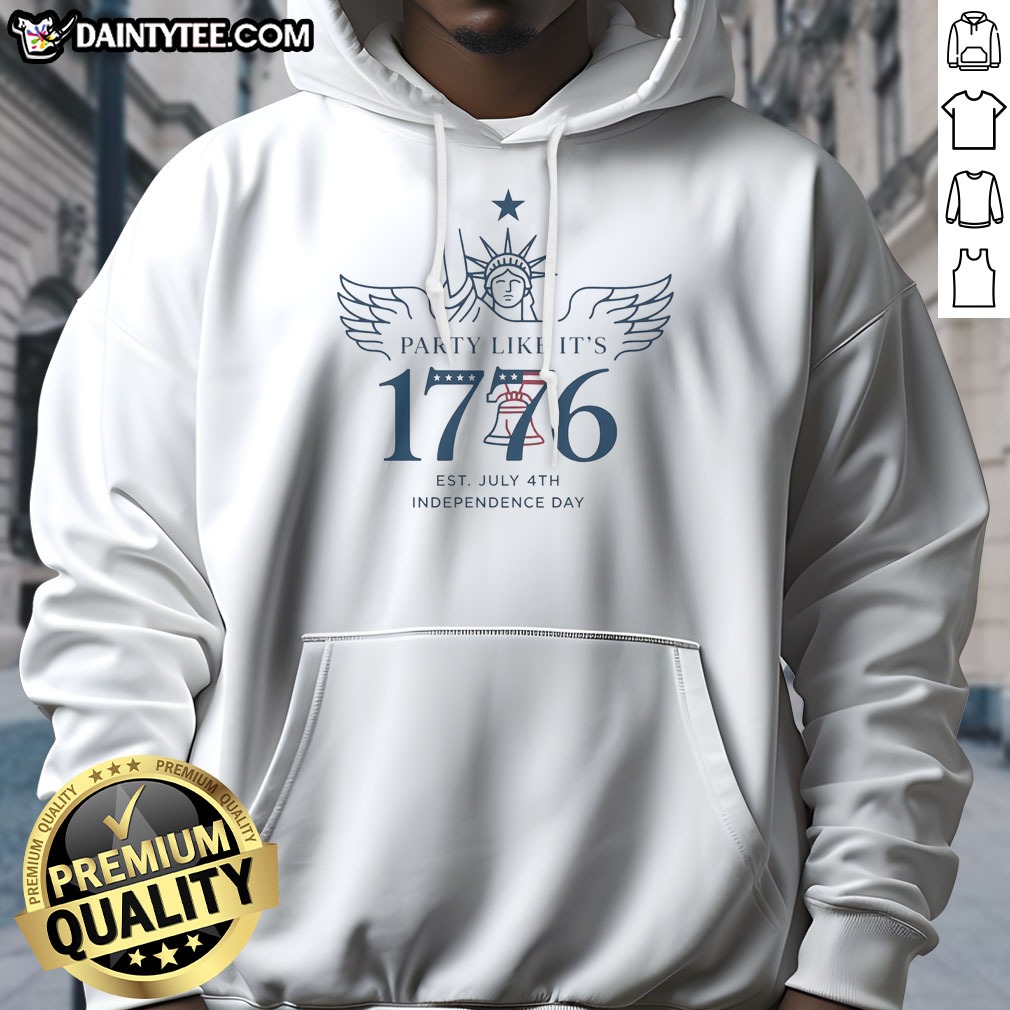 funny-party-like-it-s-1776-hoodie Funny Party Like It'S 1776 Hoodie displayed on a neutral background, perfect for casual wear.