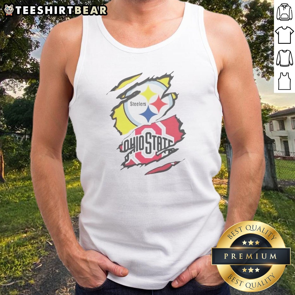 funny-pittsburgh-steelers-ohio-state-buckeyes-torn-logo-graphic-sport-tank-top Funny Pittsburgh Steelers Ohio State Buckeyes Torn Logo Graphic Sport Tank top for fans and athletes
