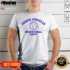 Funny Robbie Morales Basketball Camp shirt featuring bold text and basketball graphics on a comfortable cotton tee