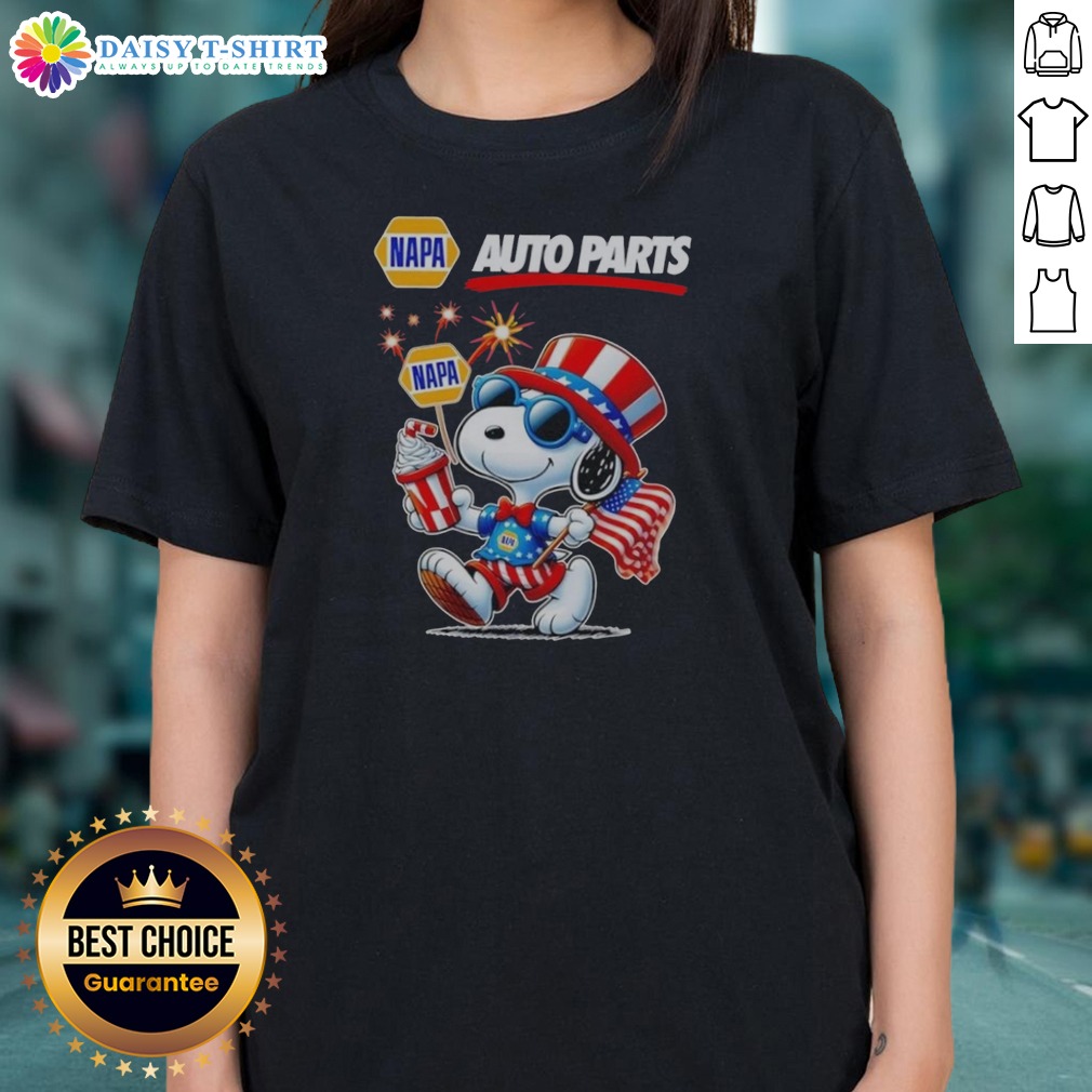 Funny Snoopy X Napa Auto Parts Fourth Of July American 250 Years 1776 2026 Fireworks Ladies Shirt Funny Snoopy X Napa Auto Parts Fourth Of July American 250 Years 1776 2026 Fireworks Ladies Shirt featuring vibrant fireworks design