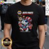 Funny Snoopy X Napa Auto Parts Fourth Of July American 250 Years 1776 2026 Fireworks Shirt displayed on a hanger