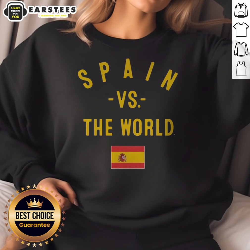 funny-spain-vs-the-world-fifa-world-cup-2026-having-flag-sweatshirt Funny Spain Vs The World FIFA World Cup 2026 Having Flag sweatshirt featuring vibrant graphics