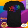 Funny Star Wars May The Pride Be With You LGBTQ Pride Rainbow Graphic shirt featuring a vibrant rainbow design