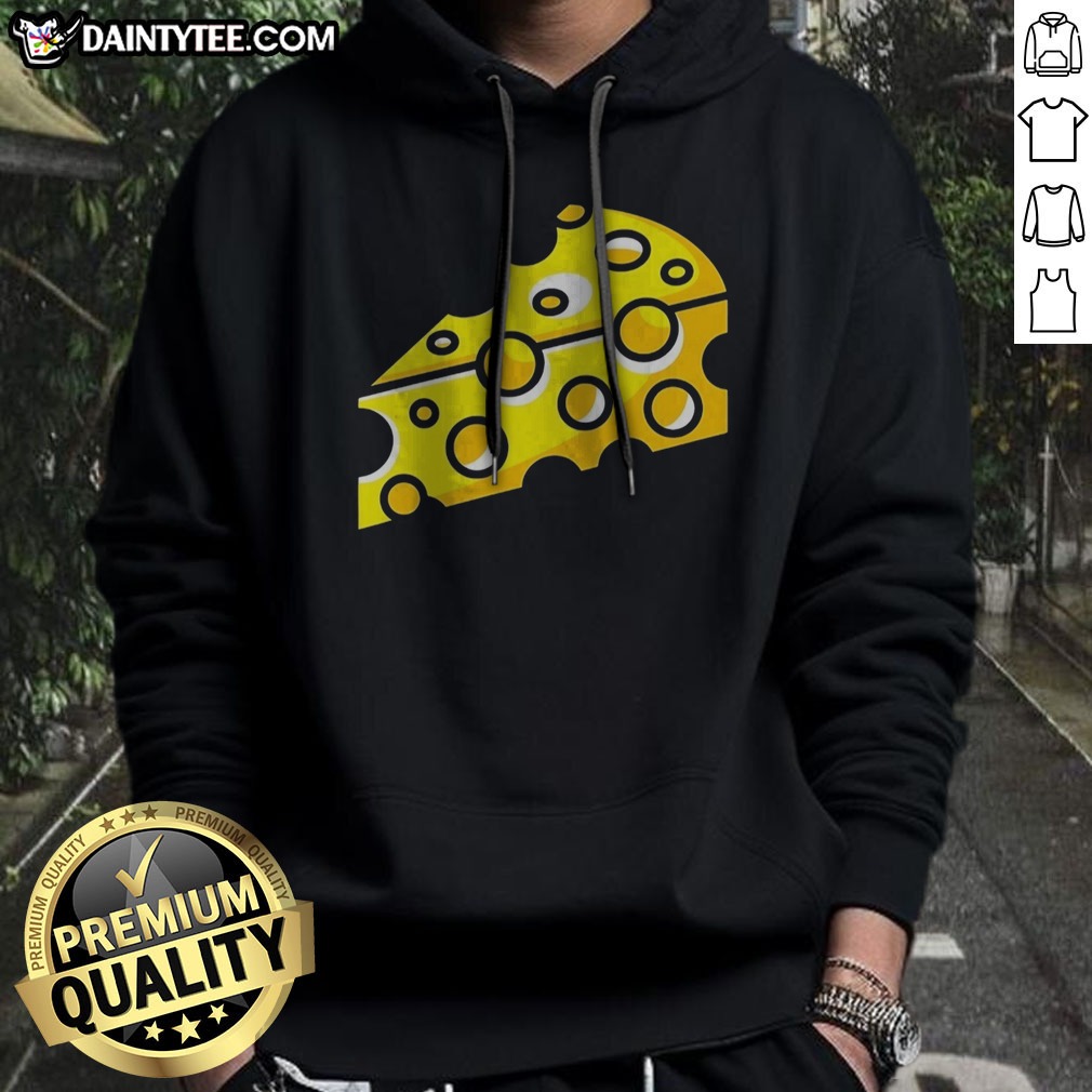 funny-swiss-cheese-hole-yellow-food-slice-dairy-snack-symbol-pattern-culinary-art-hoodie Funny Swiss Cheese Hole Yellow Food Slice Dairy Snack Symbol Pattern Culinary Art Hoodie displayed on a neutral background.