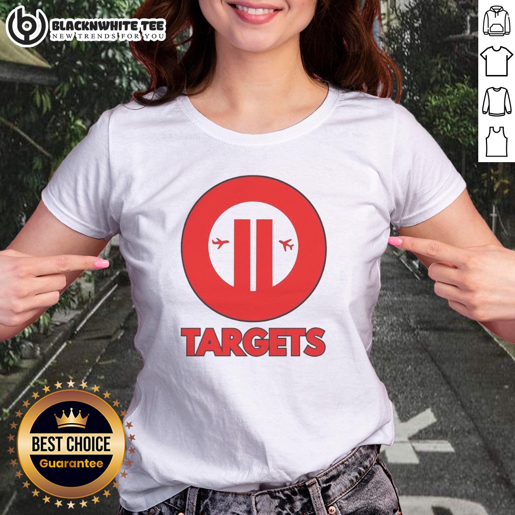 Funny Targets 911 Parody Ladies Shirt Funny Targets 911 Parody Ladies Shirt featuring a humorous graphic on a comfortable fitted tee
