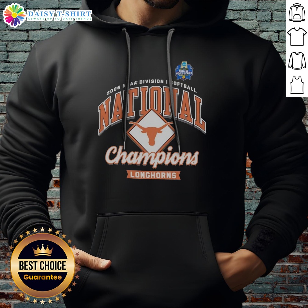 funny-texas-longhorns-2026-ncaa-division-i-softball-national-champions-longhorns-hoodie Funny Texas Longhorns 2026 NCAA Division I Softball National Champions Longhorns Hoodie displayed on a neutral background