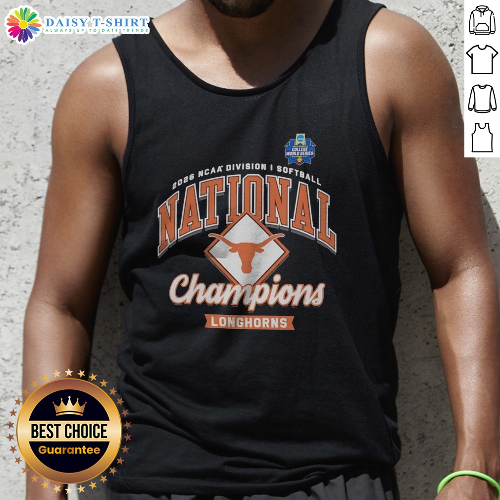 Funny Texas Longhorns 2026 NCAA Division I Softball National Champions Longhorns Tank Top Funny Texas Longhorns 2026 NCAA Division I Softball National Champions Tank Top for fans