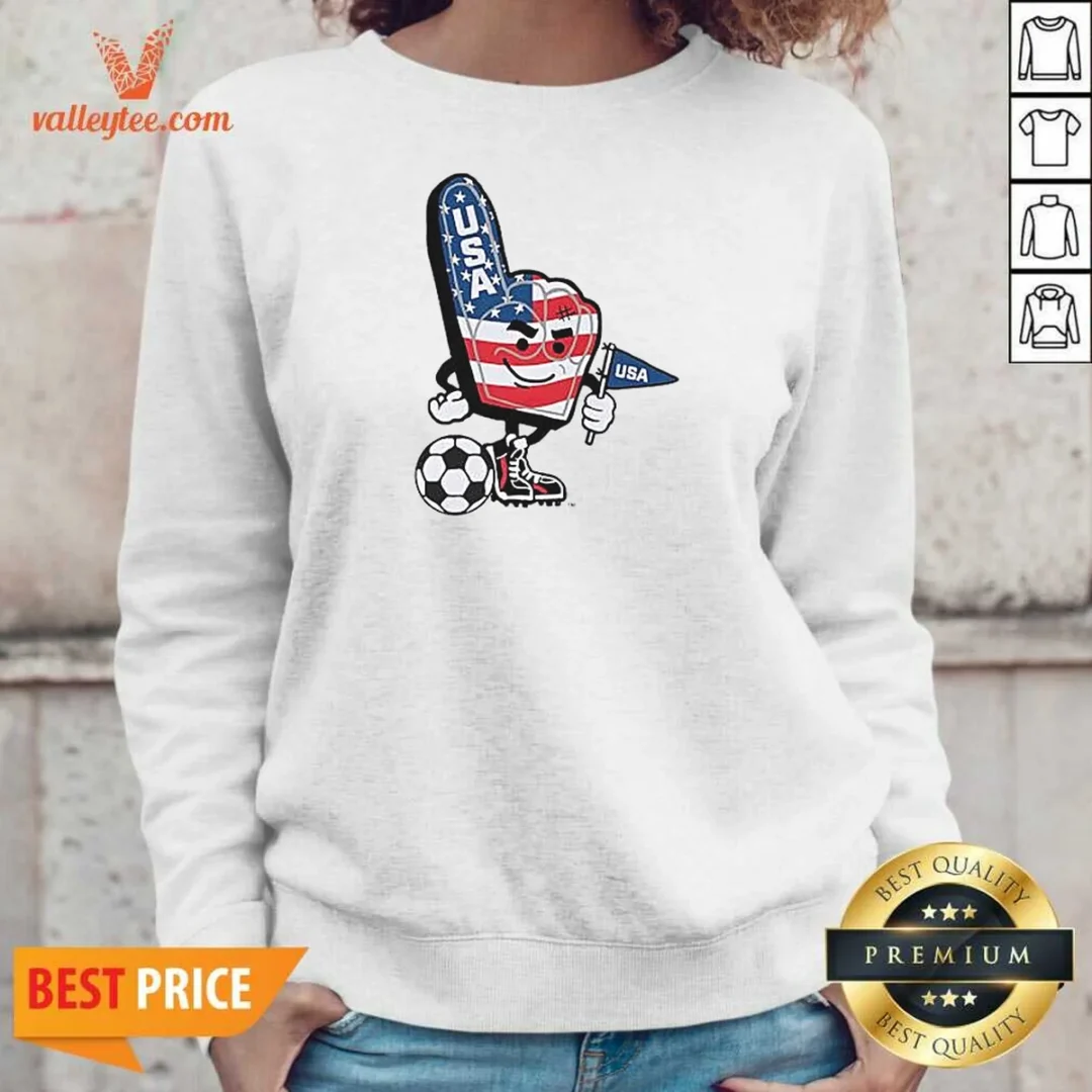 funny-usa-soccer-mascot-foam-finger-with-ball-and-pennant-sweatshirt-sweatshirt-optimized Funny USA Soccer Mascot Foam Finger With Ball And Pennant Sweatshirt