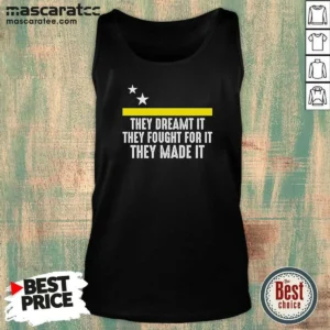 Original Uracao Flag They Dreamed It Fought For It Tank Top
