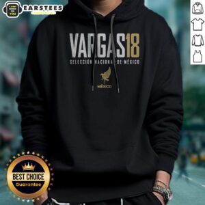 Awesome Vargas 18 Mexico Seleccion Nacional De Mexico hoodie in dark green with team logo and number 18