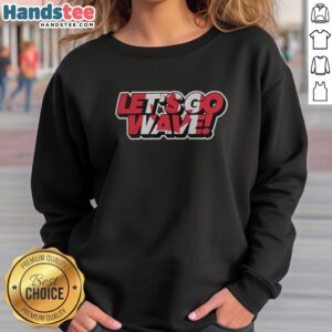 Top Canada Team Canada Maple Leaf Olympics World Cup Commonwealth Games Lets Go Wave sweatshirt in vibrant colors.