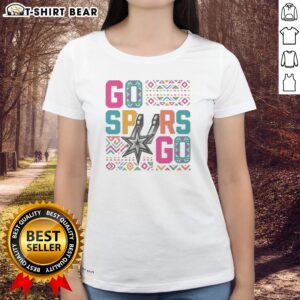 Pretty San Antonio Spurs Go Spurs Go Logo Basketball Team NBA Graphic Ladies shirt featuring the iconic Spurs logo.