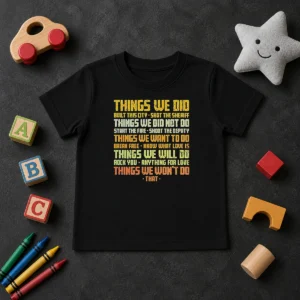 Pretty Things We Did Built This City Kids T-Shirt