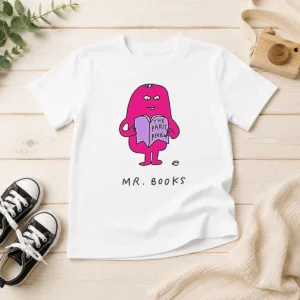 Official Mr Books The Paris Review Literary Reading Kids T-Shirt