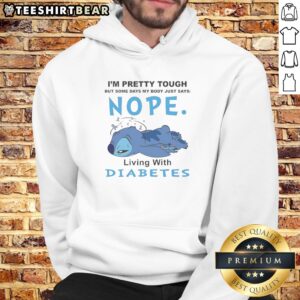 Premium Stitch Lilo I'M Pretty Tough But Some Days My Body Just Says Nope Living Hoodie in a cozy setting