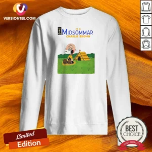 Hot Snoopy Charlie Brown It'S Midsommar Charlie Brown Parody Sweatshirt