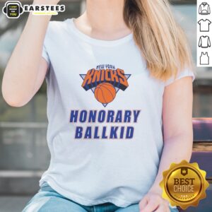 Premium New York Knicks Honorary Ballkid Basketball Ladies Shirt