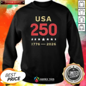 Good USA 250 1776 2026 Patriotic American Independence Anniversary Sweatshirt