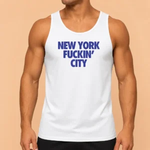 Premium New York Fuckin City Text Typography Tank Top