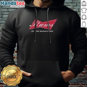 Original Budweiser Baseball Football Hockey Basketball Bums In The Bleachers Hoodie featuring a sporty design